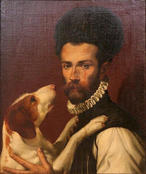Bartolomeo Passerotti Portrait of a Man with a Dog china oil painting image